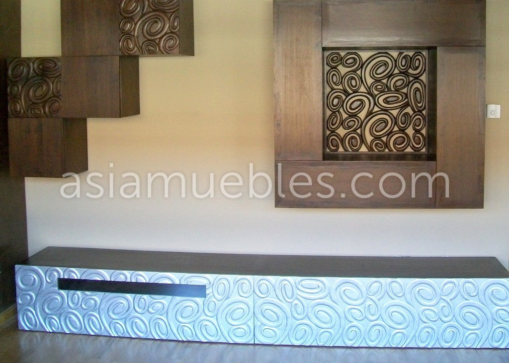 mesas tv asiaticas coloniales