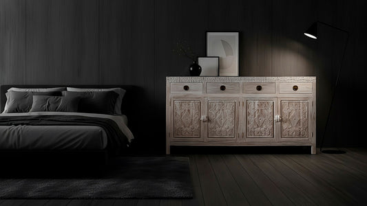 Aparador a medida estilo asiático-colonial - AM-21555