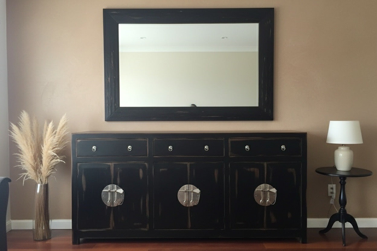 Aparador a medida estilo asiático en madera de teca AM202109281323