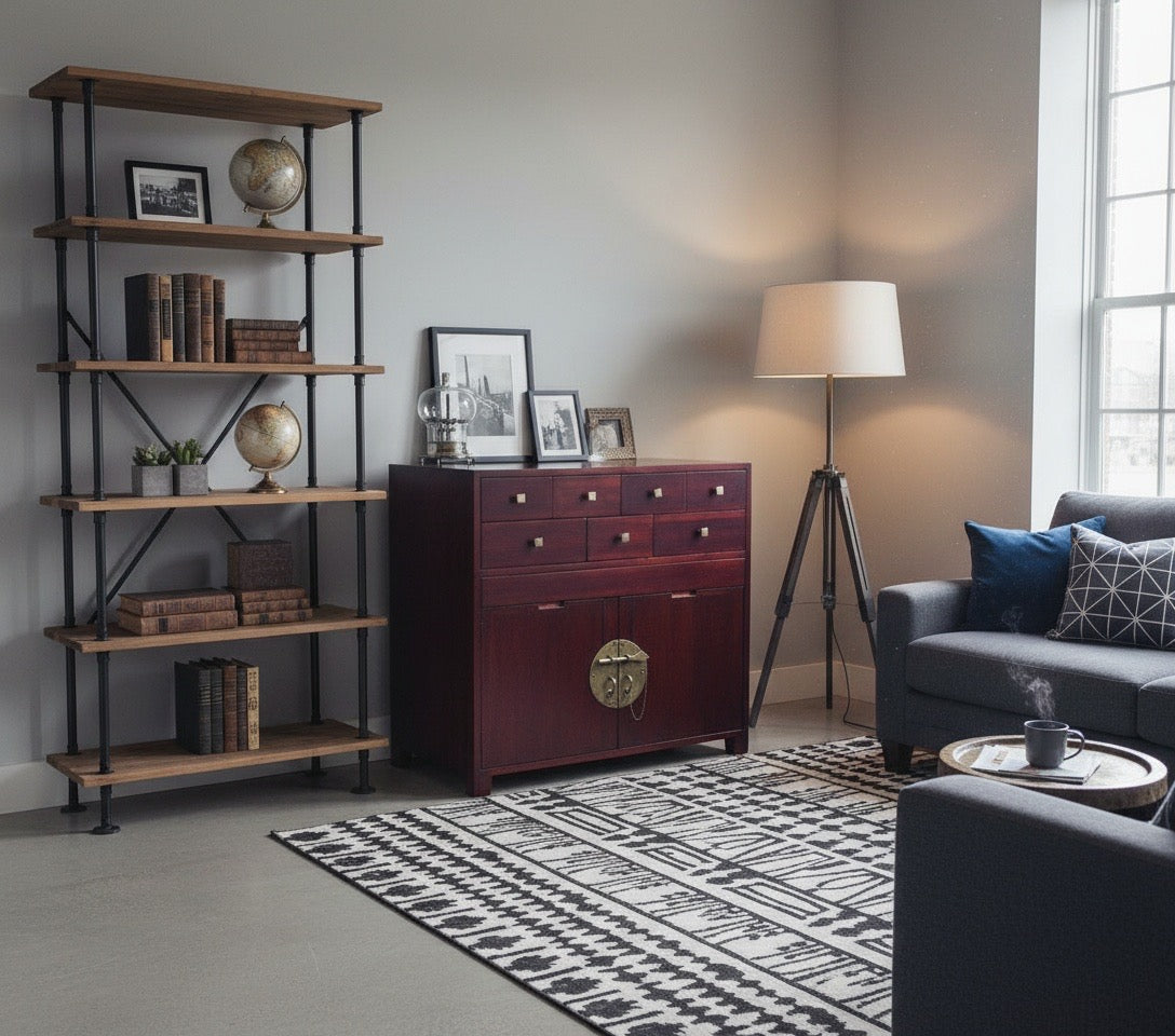 Aparador a medida estilo asiático-colonial - AM-14163