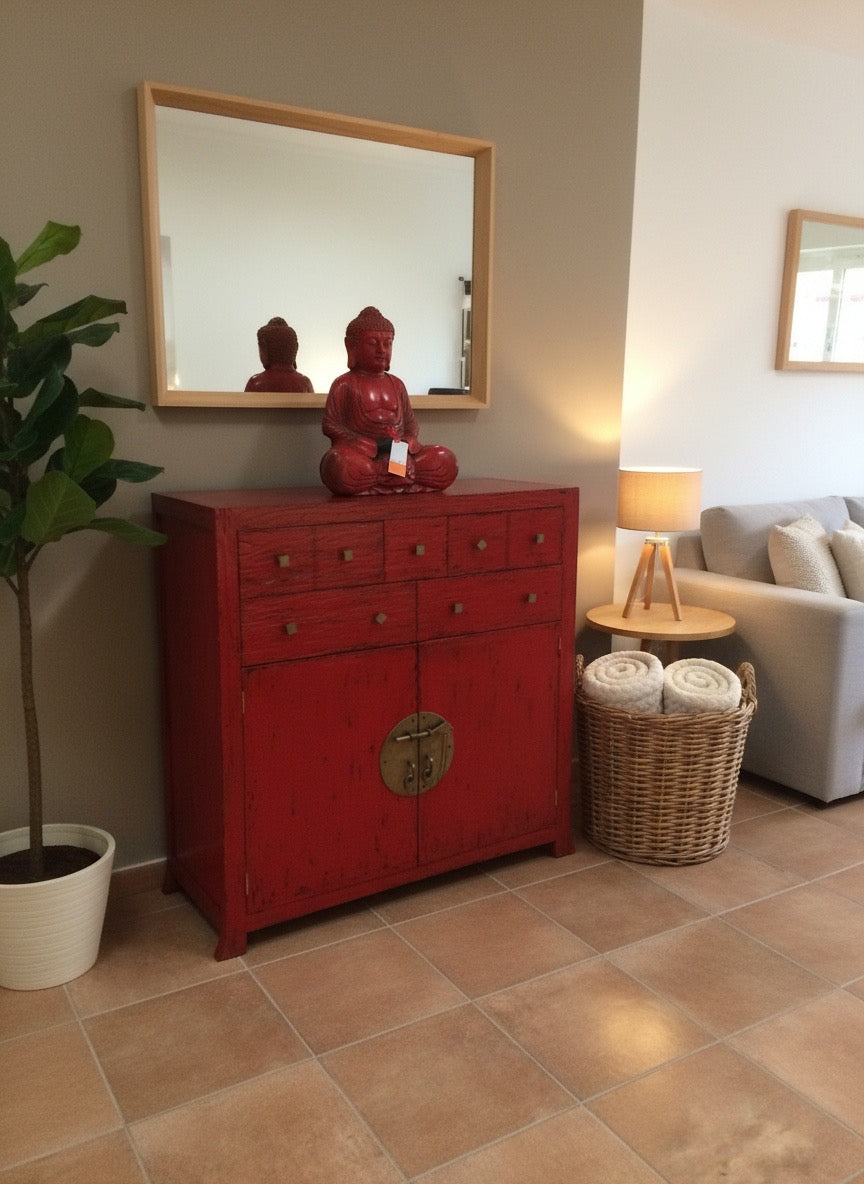 Aparador a medida estilo asiático-colonial - AM-14163