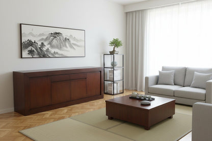 Aparador a medida en madera de teca estilo oriental AM202109281417