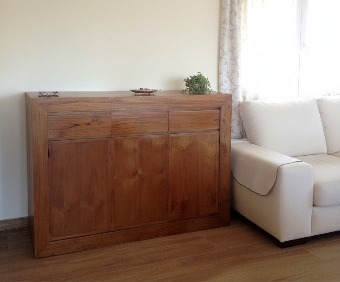 Aparador a medida en madera de teca estilo oriental AM202109281417