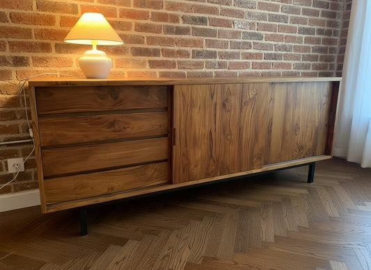 Aparador a medida de estilo colonial-asiático - AM-14172