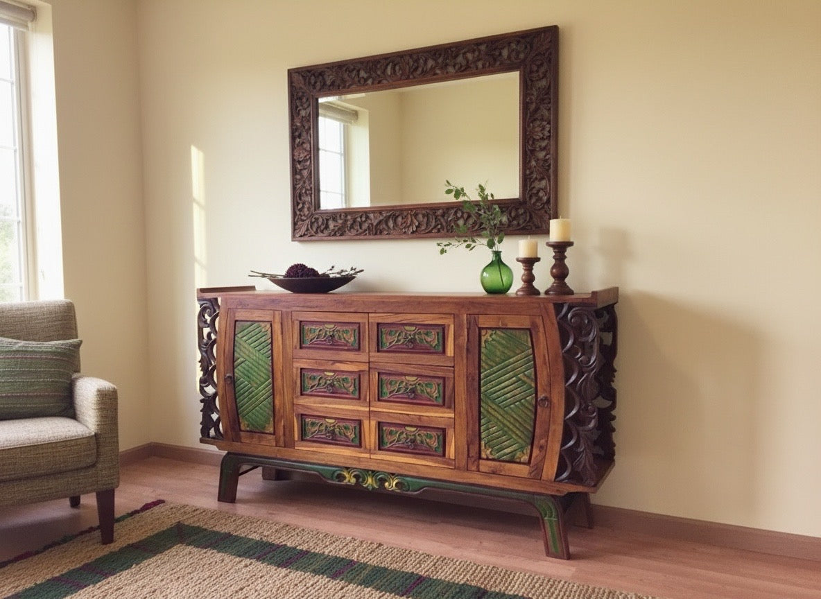 Aparador colonial asiático a medida 83/91