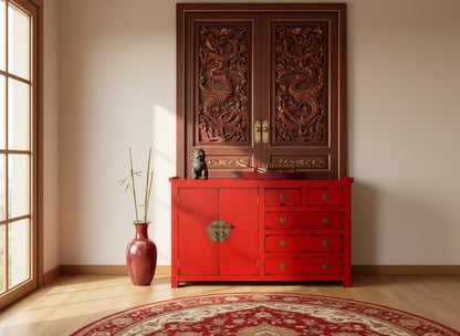 Aparador colonial asiático a medida 53/91