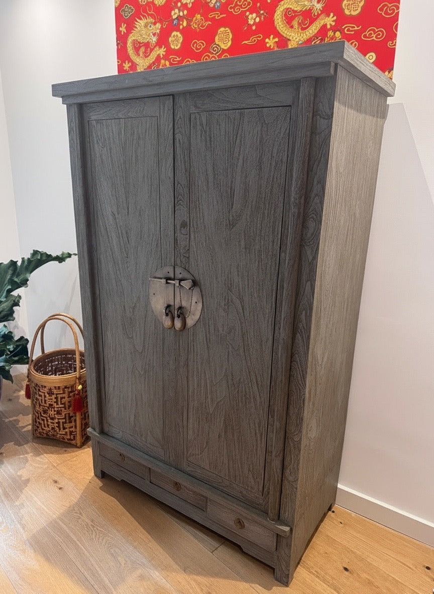 Armario a medida de estilo colonial-asiático - AM-14278