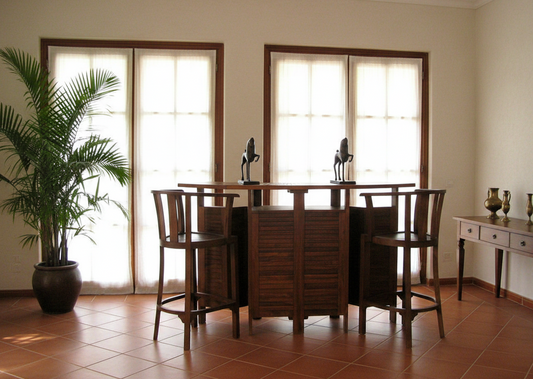 Barra de bar colonial asiática Plegable AM2015