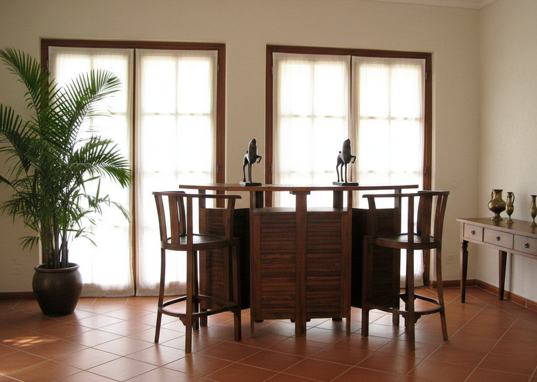 Mueble Bar colonial asiático a medida teca 10/19