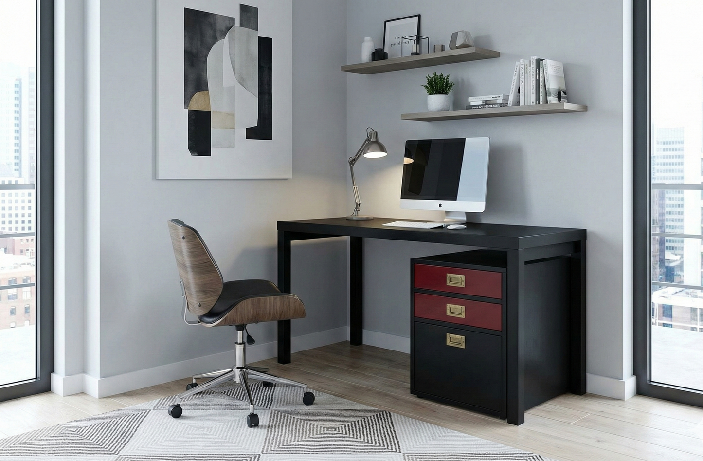 Escritorio colonial asiático a medida teca 09/21