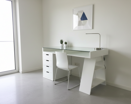 Escritorio colonial asiático a medida DM o teca 21/21