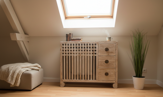 Cubreradiador colonial asiático a medida 03/35