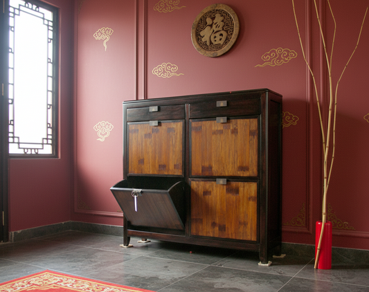 Zapatero a medida ,teca y bambú AM202208041927