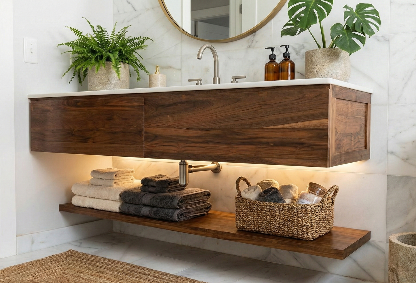 Mueble de Baño a medida colonial-asiático TECA 17/26