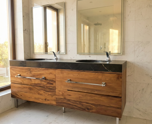 Mueble de Baño colonial-asiático de estilo moderno en TECA AM-21182
