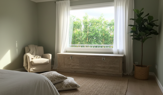 Baúl a medida teca tallado AM03/34