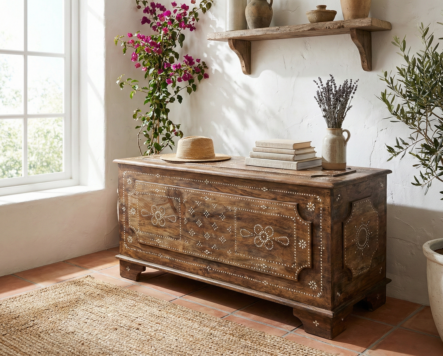 Baúl teca y nacar  AM01/34