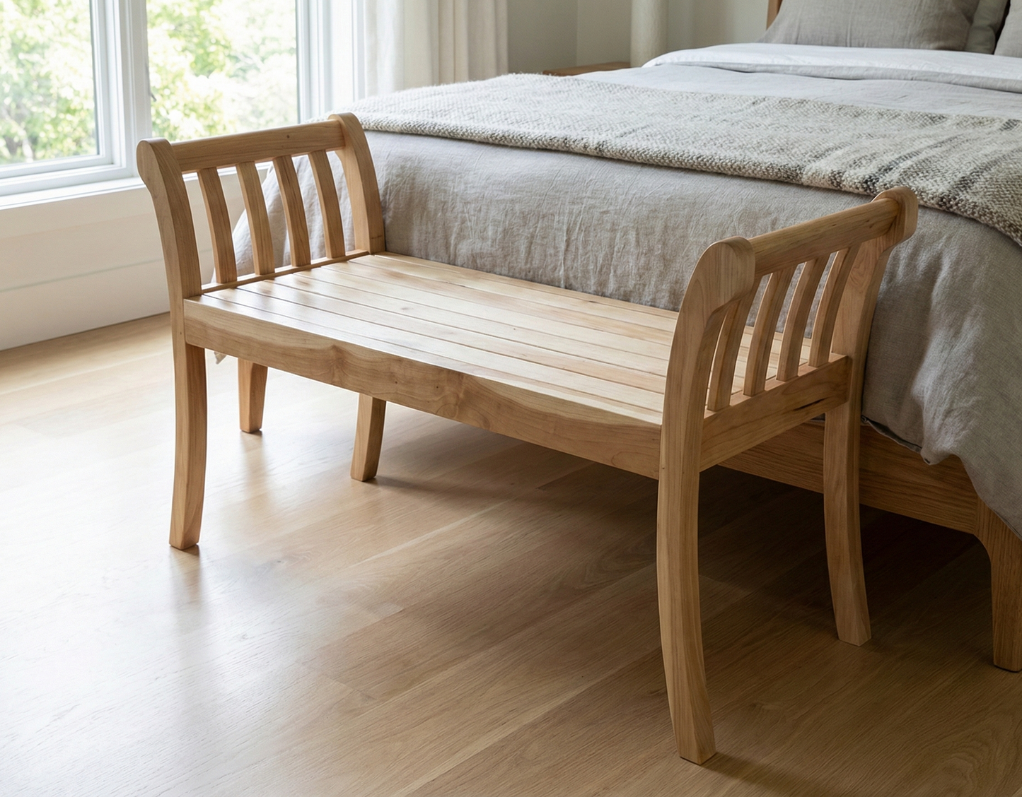 Banco colonial asiático  teca AM07/54