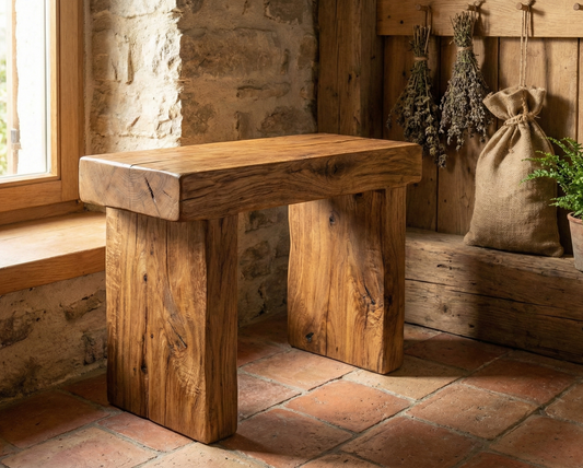 Banco colonial rústico a medida teca AM45/54