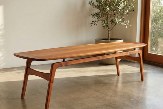 Banco colonial moderno a medida teca AM202405181351