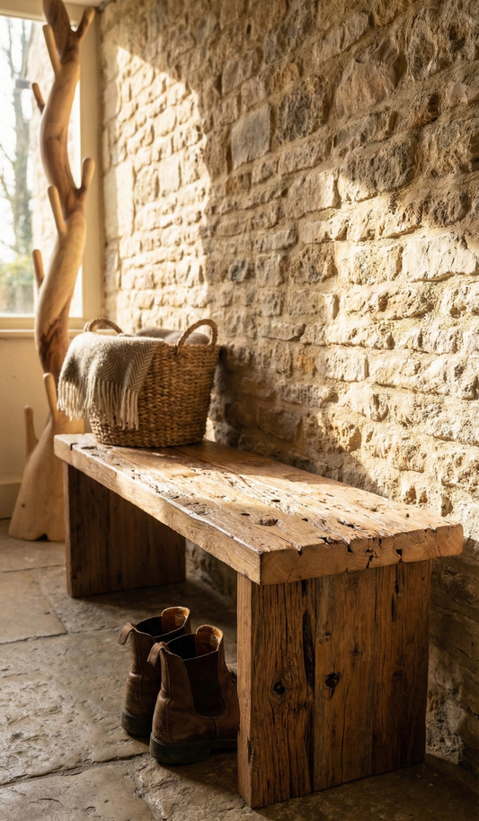 Banco colonial a medida teca reciclada AM10/52