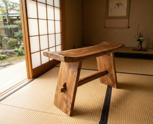 Banco  japonés a medida teca AM04/54