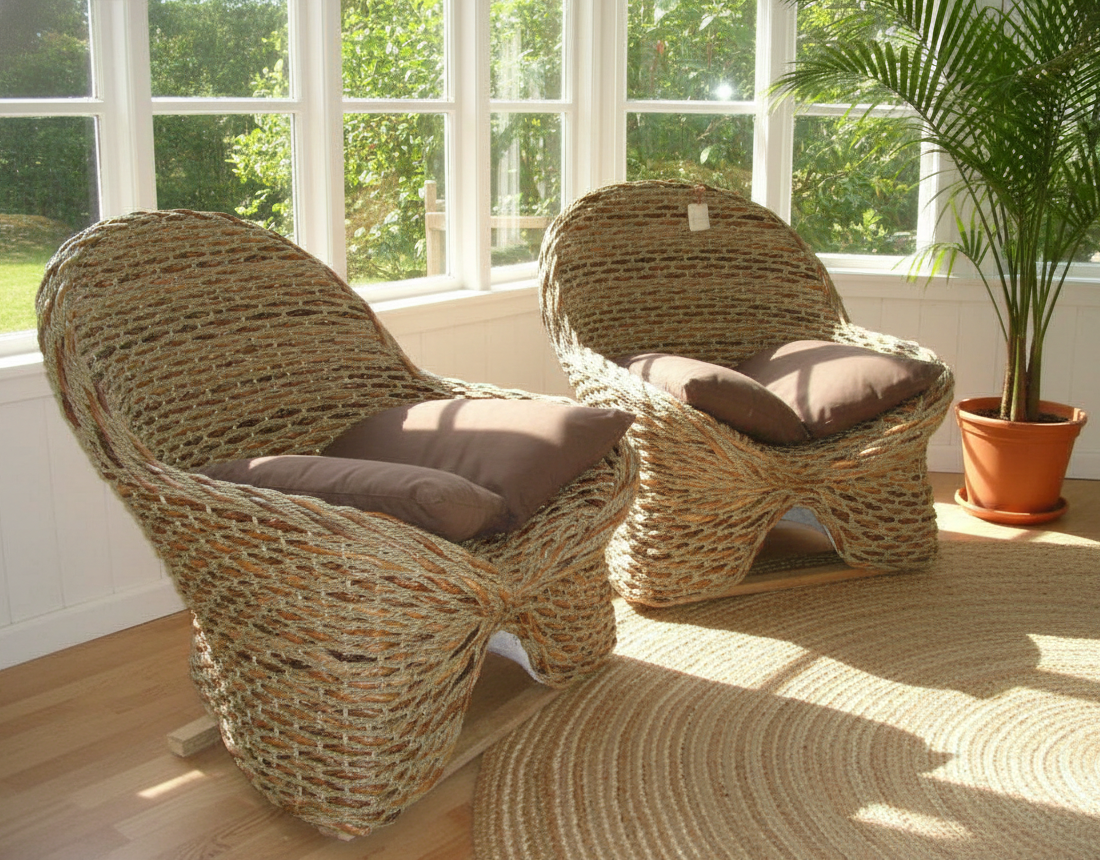 Muebles de jardín fibras naturales a medida