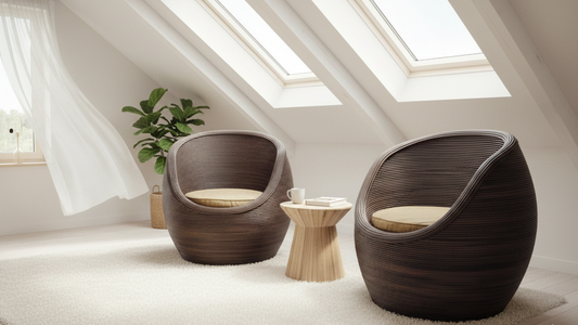 Butacas colonial asiáticas RATAN AM8/16