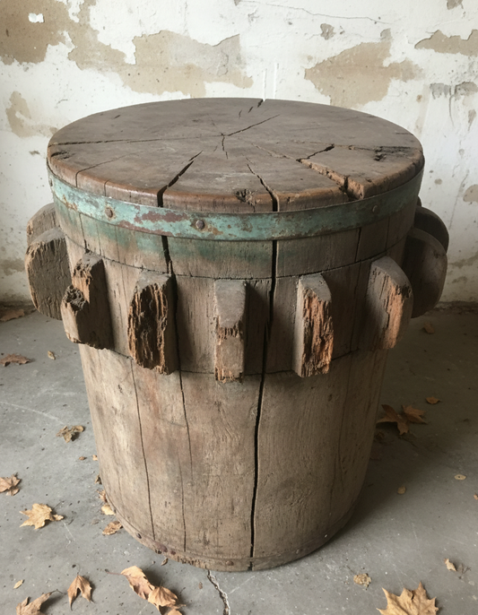 Taburete colonial teca AM41/51