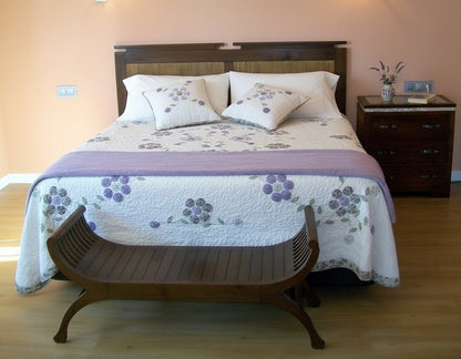 Cama colonial asiática teca y bambú a medida 45/61