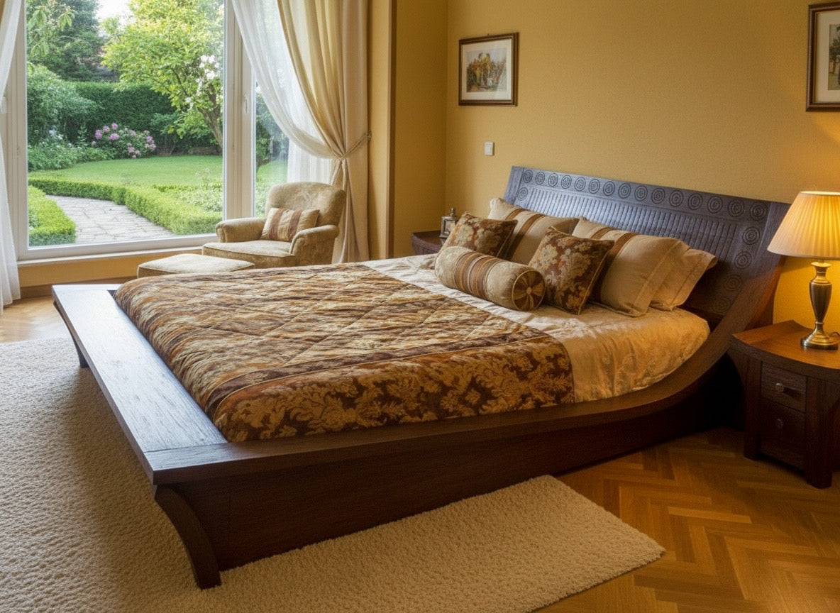 Cama colonial asiática a medida43/61