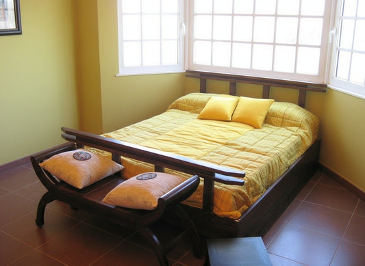 Cama colonial asiática a medida teca44/61