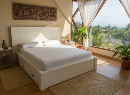 Cama colonial asiática a medida teca 11/61