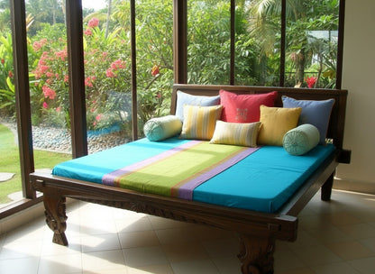 Cama colonial asiatica teca a medida 30/61