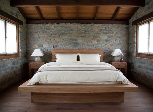 Cama colonial asiática a medida teca 39/61