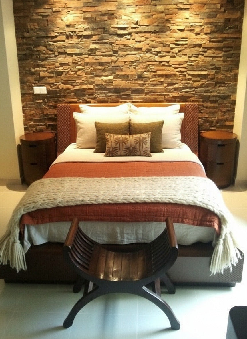 Cama colonial asiática a medida teca 05/61