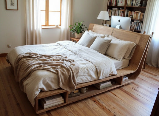 Cama colonial asiática a medida teca 05/61