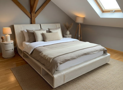 Cama colonial asiática a medida teca 05/61