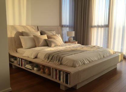 Cama colonial asiática a medida teca 05/61