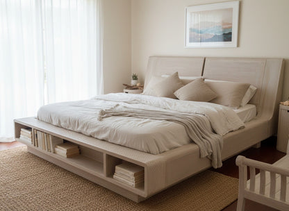 Cama colonial asiática a medida teca 05/61