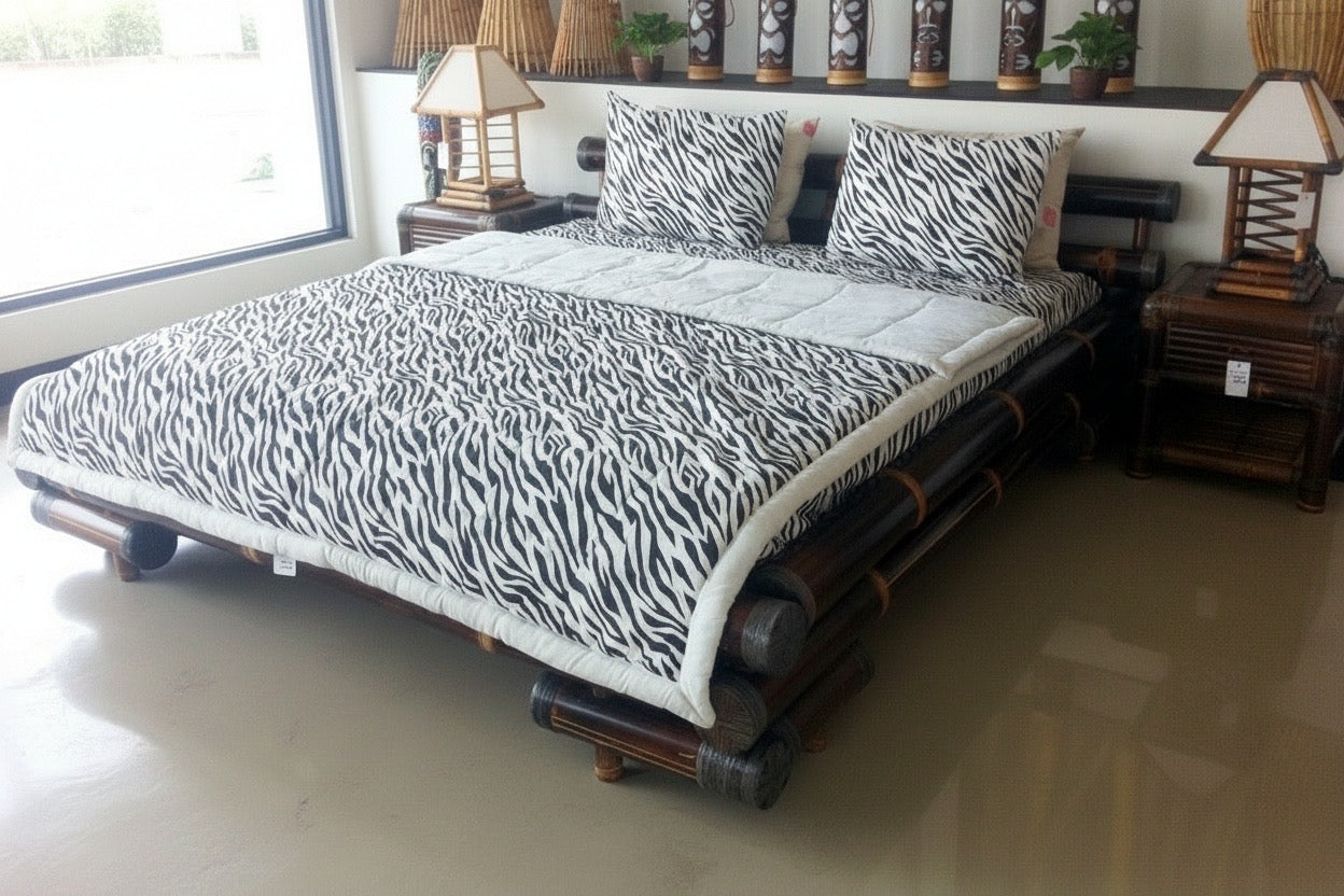 Cama colonial asiática a medida bambú 51/61