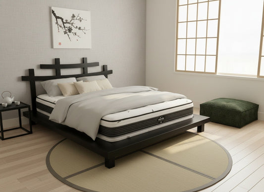 Cama asiatica a medida teca japonesa  AM2103311340