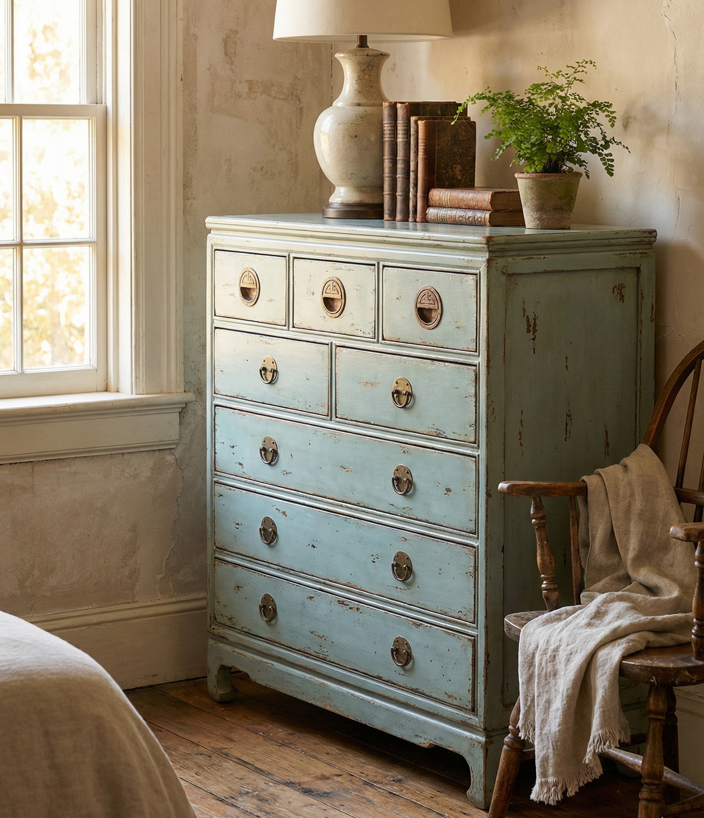 Cómoda colonial asiática a medida teca AM50/56