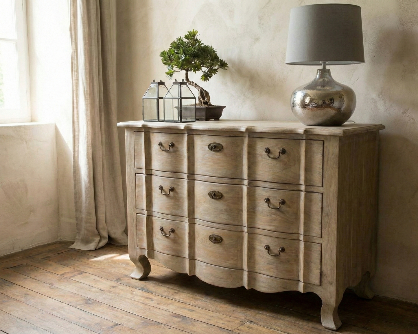 Cómoda colonial a medida teca - AM-20247