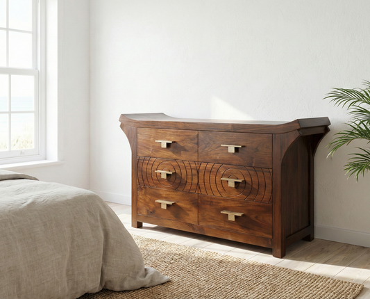 Cómoda colonial a medida teca AM39/56