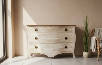 Cómoda colonial a medida teca con tallado artesanal AM202205241359