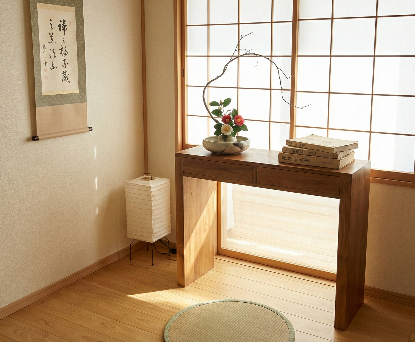 Consola colonial asiática a medida teca39/48