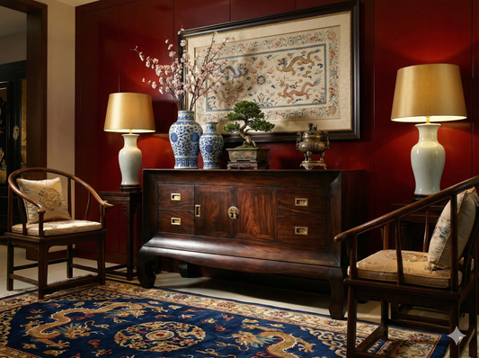 Consola colonial asiática a medida teca 04/48