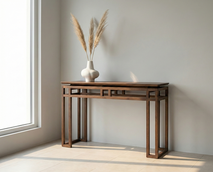 Consola colonial asiática a medida teca 11/48