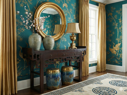 Consola colonial asiática a medida teca estilo chino -  AM-20424